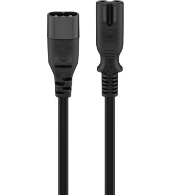 GOOBAY - Strømkabel - IEC60320 C7 til IEC60320 C8