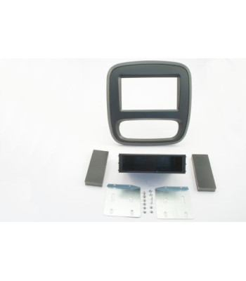 2-DIN Radioramme Opel/Renault/Nissan Ramme. Sort