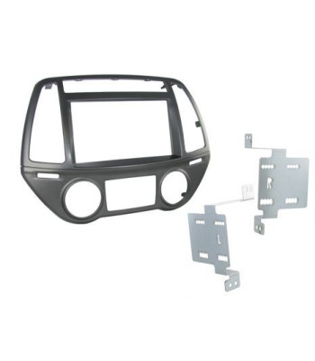 2-DIN Radioramme Til Hyundai I20 m/Auto Aircon Sølv 2012 - 2014