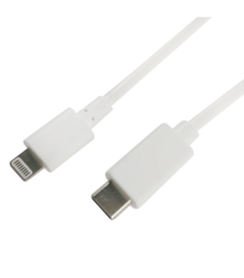 Sinox iMedia USB C til Lightning kabel. 1m. Hvid