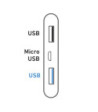 SBS hurtigtopladende powerbank. 5000 mAh. Hvid