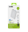 SBS hurtigtopladende powerbank. 5000 mAh. Hvid