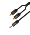 Sinox SHDultra minijack til phono 0,75m - sort