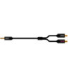 Sinox SHDultra minijack til phono 0,75m - sort