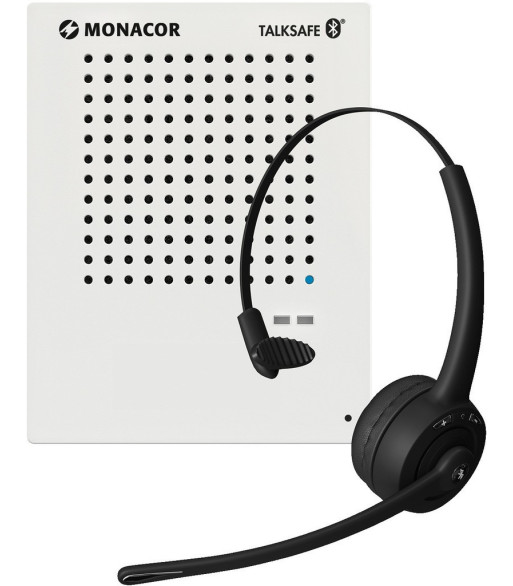 MONACOR Intercom system BT m/headset - TALKSAFE-1