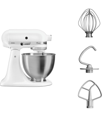 KITCHENAID 5K45SSEWH - KØKKENMASKINE