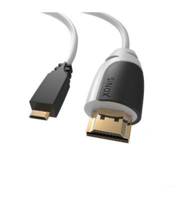 Sinox HDMI til Micro HDMI Kabel 2m - Grå/Sort