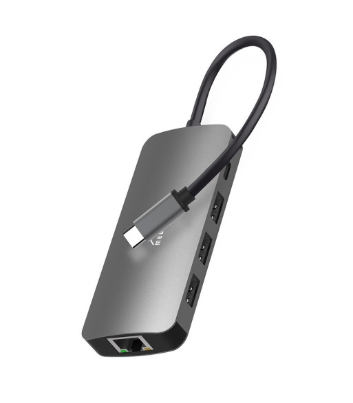Media-Tech MT5044 8-i-1 USB-C Hub med HDMI og LAN