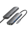Media-Tech MT5044 8-i-1 USB-C Hub med HDMI og LAN