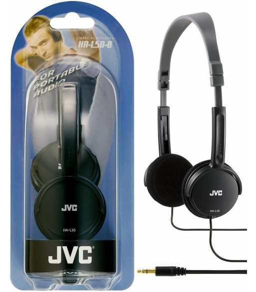 JVC HA-L50-B letvægts hovedtelefon JVC HA-L50-B letvægts hovedtelefon