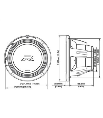 ALPINE R2-W12D2 TYPE-R SUBWOOFER 12