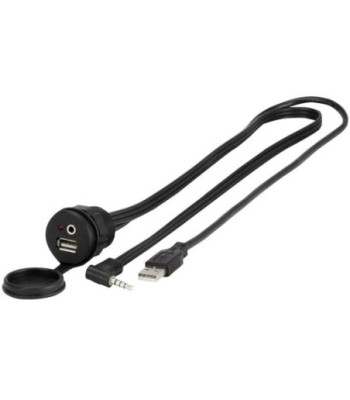AUX Og USB Port Til Indbygning For Eftermonteret Radioer