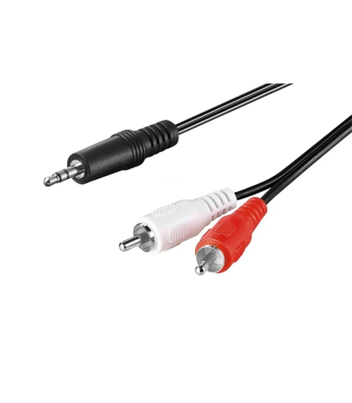 Pro Audio cable AUX adapter 3.5 mm male to stereo RCA Pro Audio cable AUX adapter 3.5 mm male to stereo RCA