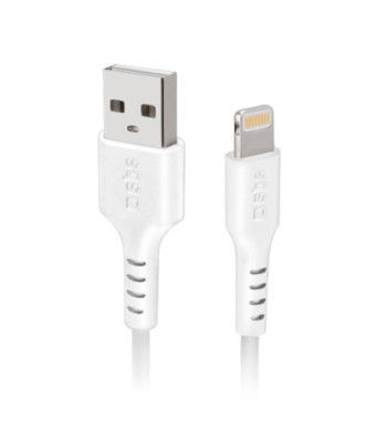 SBS Lightning kabel. 2m. Hvid