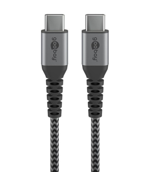 Goobay Forbindelseskabel USB-C _ Sort-Grå _ 1m