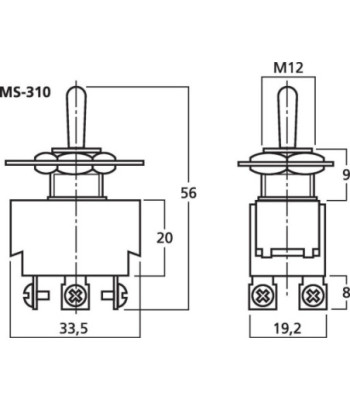Omskifter - MS-310 MONACOR