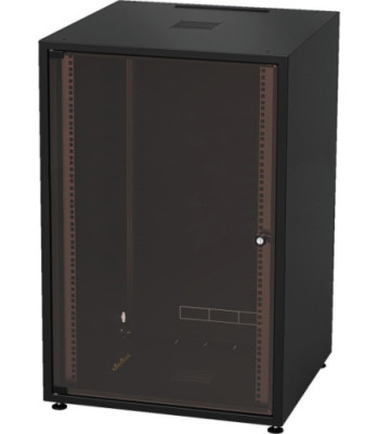 MONACOR Metalrack gulv 18U - RACK-18GD/SW