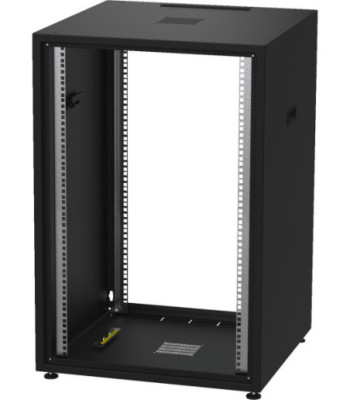 MONACOR Metalrack gulv 18U - RACK-18S/SW