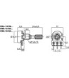 Potmt lin 10KOhm - VRB-101M10 MONACOR