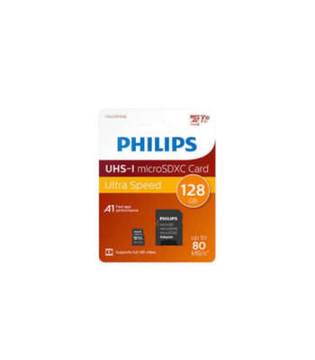 Philips Micro SDXC kort. 128GB klasse 10 UHS-I U1