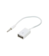 3.5mm minijack han til USB 2.0 hun - 0.20 m.