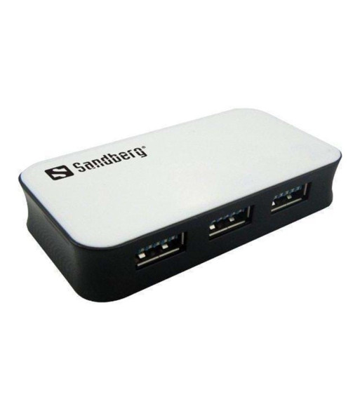 Sandberg USB 3.0 Hub - 4 ports USB hub - USB 3.0 - 4 ports - Hvid Sandberg USB 3.0 Hub - 4 ports USB hub - USB 3.0 - 4 ports - Hvid