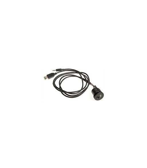 USB Og Jack Stik Til Indbygning Med 2 Meter Kabel USB Og Jack Stik Til Indbygning Med 2 Meter Kabel