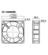 Aksialventilator - CF-120M/BB ORG.MAKERS BRAND