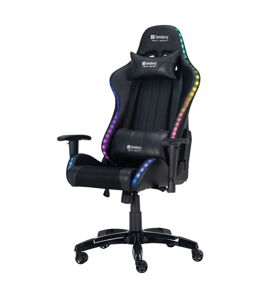 SANDBERG COMMANDER GAMING CHAIR RGB - GAMING STOL SANDBERG COMMANDER GAMING CHAIR RGB - GAMING STOL