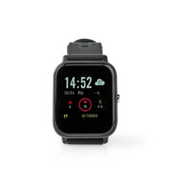 Smartwatch LCD IP68  Maksimal driftstid: 7200 min  Android_ / IOS  Sort
