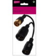 Cavus adapter kabel 8-pin DIN. 0,15m. Sort