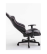 Sinox gamingstol i sort med røde syninger