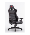 Sinox gamingstol i sort med røde syninger