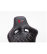 Sinox gamingstol i sort med røde syninger