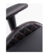 Sinox gamingstol i sort med røde syninger