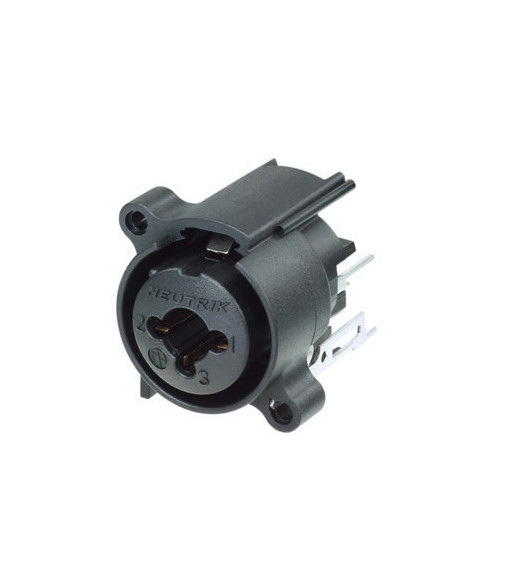3-pole XLR panel jack combined with 6.35 mm jack socket 3-pole XLR panel jack combined with 6.35 mm jack socket
