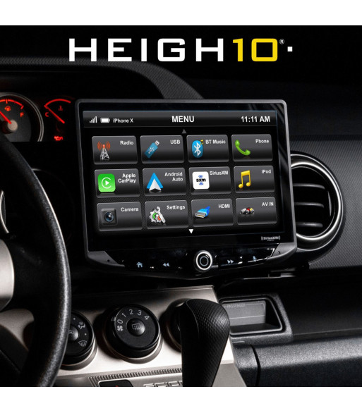 10-TOMMER MODULÆRT MULTIMEDIA DISPLAY SYSTEM HEIGH 10 med DAB til EU