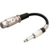 XLR-jack kabel 15cm - MCA-15/1 Monacor