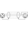 Mikrofonkabel 6m sort - MEC-20/SW Monacor