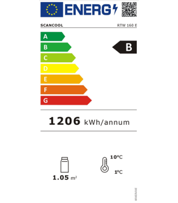 SCANDOMESTIC RTW 160 E - KØLESKAB
