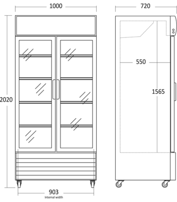 SCANDOMESTIC SD 802 BHE - DISPLAY KØLER