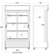 SCANDOMESTIC SD 1002 BSLE - DISPLAY KØLER
