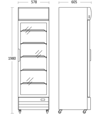 SCANDOMESTIC SD 417 BE - DISPLAY KØLER