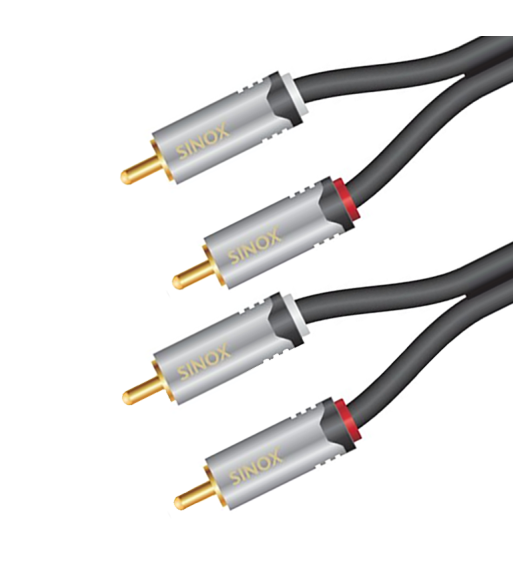 Sinox SHD Phono kabel. 3m. Sort Sinox SHD Phono kabel. 3m. Sort