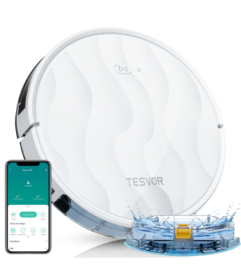 Tesvor M2 robotstøvsuger. Hvid