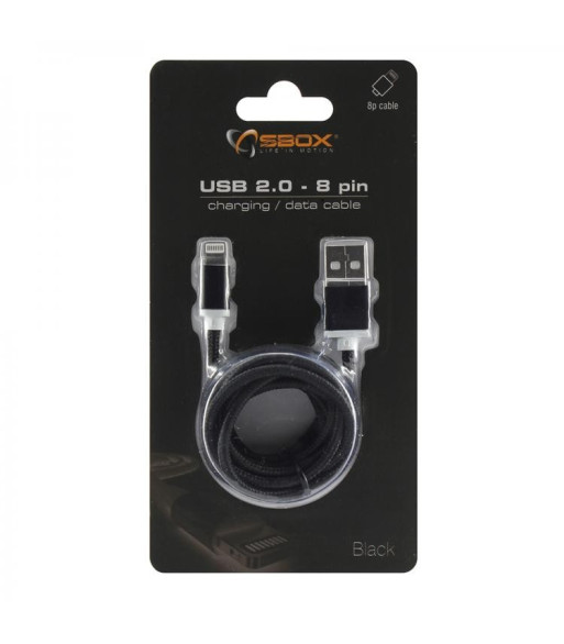 SBox IPH7-B Lightningkabel - SORT SBox IPH7-B Lightningkabel - SORT
