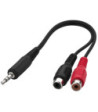 Audiokabel 15cm - ACA-1535 MONACOR