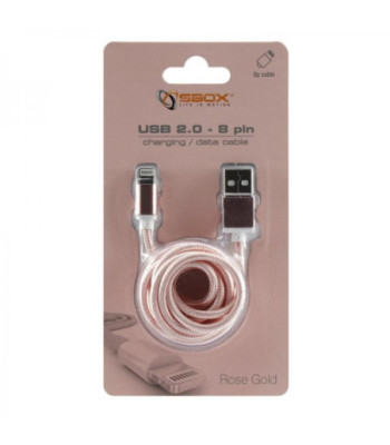 SBox IPH7-G Lightningkabel - ROSE GOLD