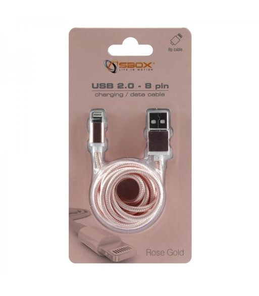 SBox IPH7-G Lightningkabel - ROSE GOLD