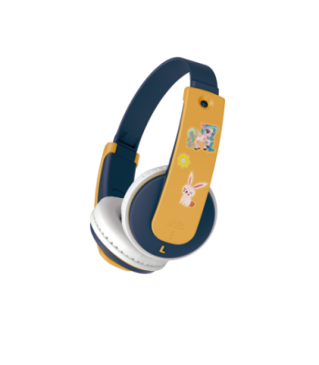 JVC HA-KD10W-Y bluetooth hovedtelefon til børn - GUL/BLÅ